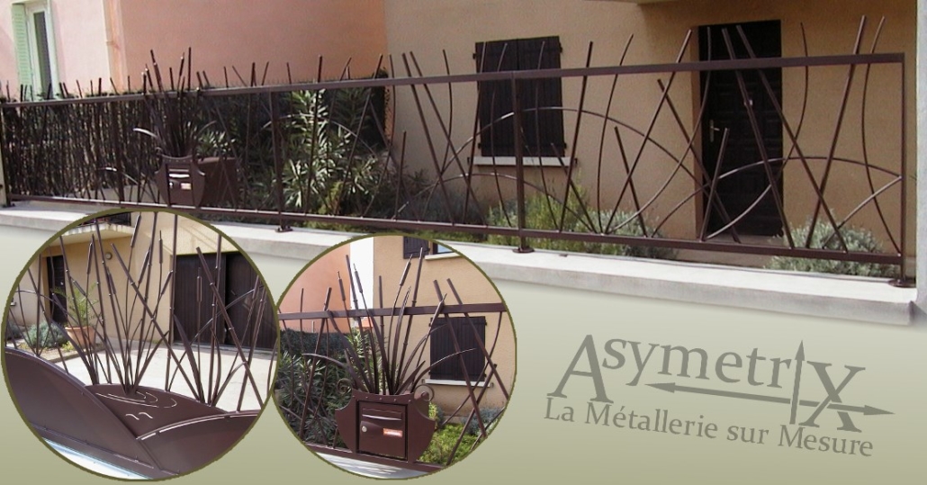 Réalisation de votre clôture décorative - Asymetrix YHF Métallerie