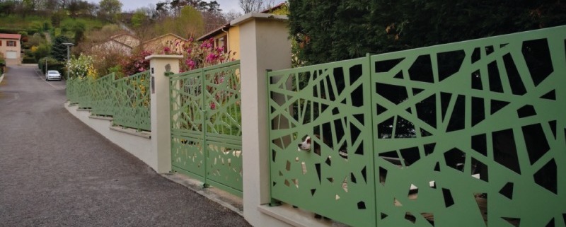 clôture décorative - ferronnerie d'art
